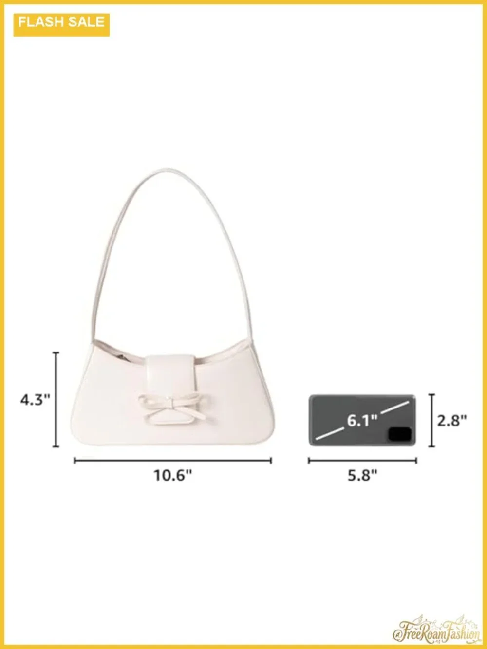 Y2K Hobo Handbag Patent Leather Shoulder Bag with Bow Detail